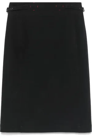 Prada 1990s Midirock aus Gabardine