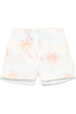 PATACHOU Badeshorts mit Palmen-Print