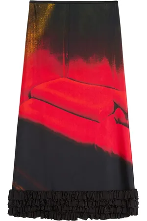 Jil Sander Midirock mit Print