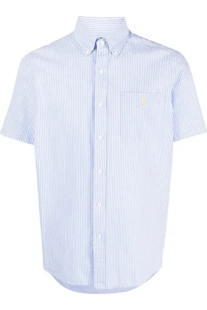 Ralph Lauren Gestreiftes Hemd mit Logo-Stickerei