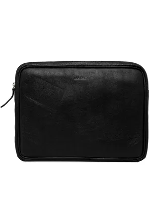 Les Deux Laptoptasche aus Glattleder