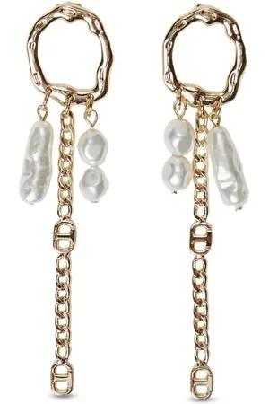 Twin-Set Ohrringe mit Perlmutt