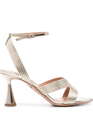 Aquazzura Sandalen im Metallic-Look 70mm
