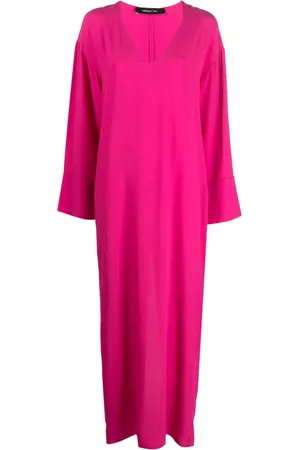 FEDERICA TOSI Langes Kleid mit V-Ausschnitt