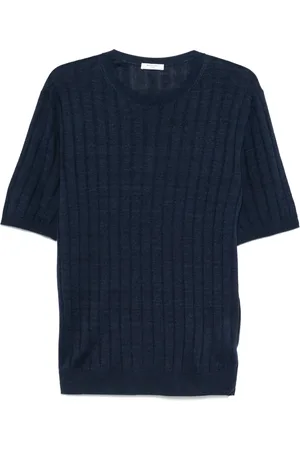 Boglioli Grob geripptes T-Shirt
