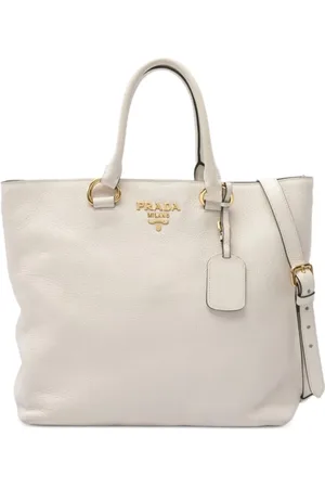 Prada 2000s Phenix Tote Bag aus Leder