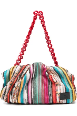 Missoni Gestreifte Schultertasche