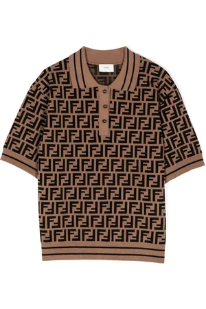 Fendi Poloshirt mit Logo-Print