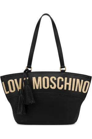 Moschino Schultertasche mit Logo-Stickerei