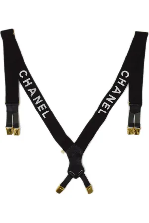 CHANEL 1990-2000er pre-owned Hosenträger mit Logo-Jacquard