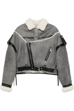 Manokhi Jacke mit Shearling-Kragen
