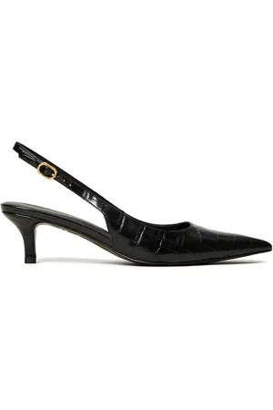 Twin-Set Slingback-Pumps mit Kroko-Prägung 50mm
