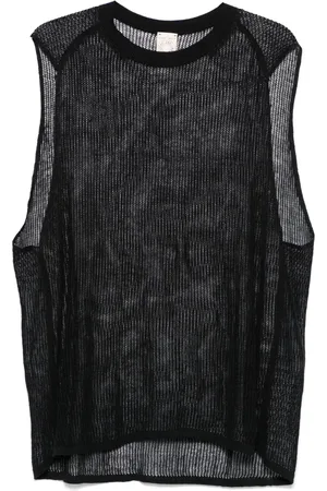 JAN JAN VAN ESSCHE Trägershirt aus Mesh