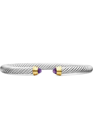 David Yurman 14kt Classic Cable Gelbgold- und Sterlingsilberarmband 5mm