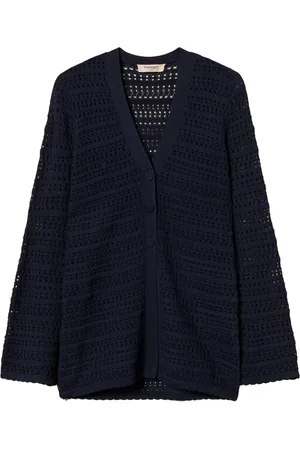Twin-Set Cardigan mit Lochstrickmuster