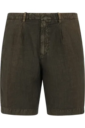 Boglioli Stückgefärbte Shorts aus Leinen