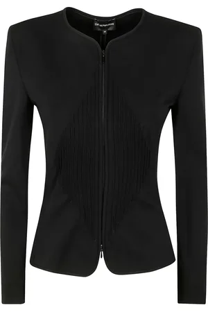 Emporio Armani Schulterpolster-Jacke mit Milano-Stickerei