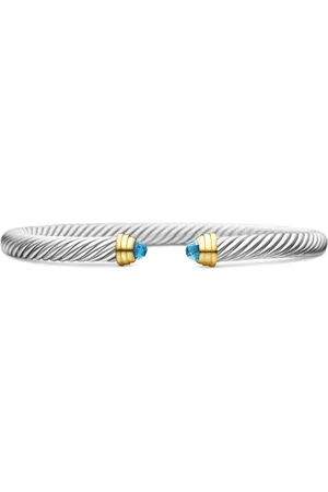 David Yurman 14kt Classic Cable Gelbgold- und Sterlingsilberarmband 5mm