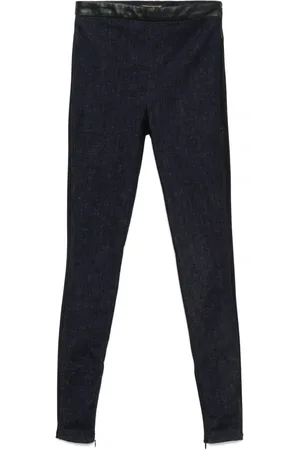 MITILIANE COUTURE Leggings mit Ledereinsätzen
