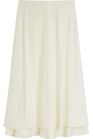 Jil Sander Jacquard-Midirock mit Blumenmuster