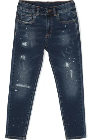 MONNALISA Gerade Jeans mit Distressed-Detail