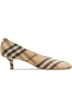 Burberry Check Baby Pumps 45mm