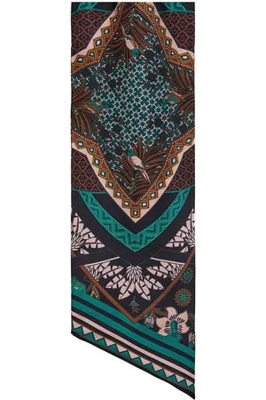 Salvatore Ferragamo Bandeau-Schal aus Seide mit Nirvana-Print