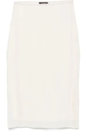 PESERICO SIGN Organza-Midirock in Knitteroptik