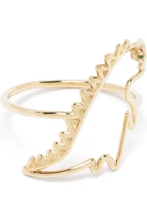 Aliita 9kt Dino Gelbgoldring mit Smaragd