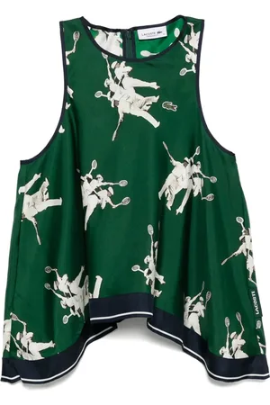 Lacoste Fließendes Seidentop
