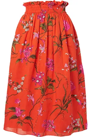 Erdem Ausgestellter Rock mit Blumen-Print