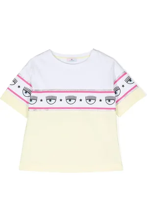 Chiara Ferragni T-Shirt mit Logo-Streifen
