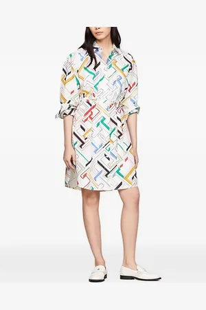 Tommy Hilfiger Hemdkleid mit Monogramm-Print