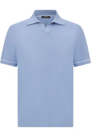 Boggi Milano Fein gestricktes Poloshirt