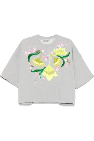 Essentiel Antwerp T-Shirt mit Paillettenverzierung