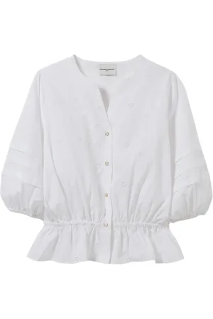 Claudie Pierlot Bluse mit Lochstickerei