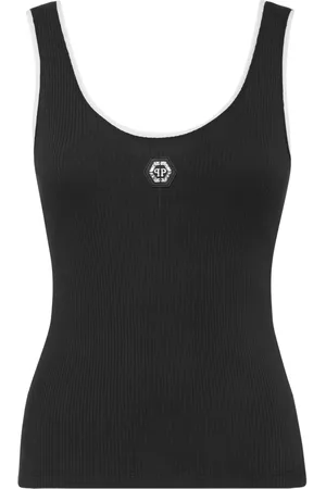 Philipp Plein Geripptes Trägershirt