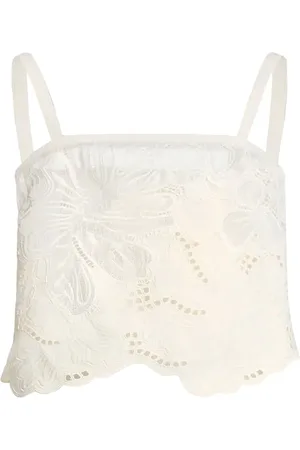 Elie saab Top mit Blumenspitze