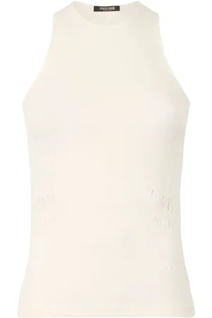 Roberto Cavalli Top mit Lochmuster