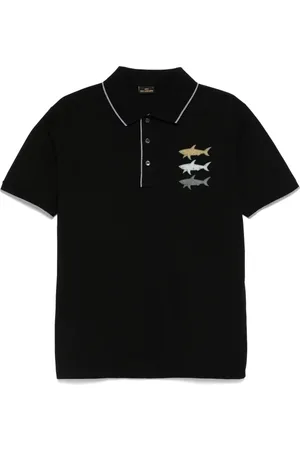 Paul & Shark Poloshirt mit Logo-Print