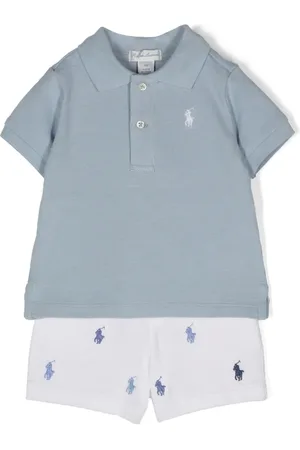 Ralph Lauren Short-Set mit Polo Pony-Stickerei