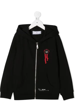 Philipp Plein Kapuzenjacke mit Totenkopf