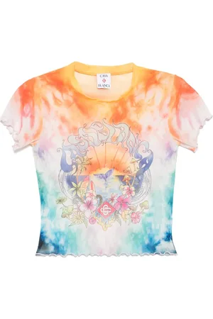Casablanca T-Shirt in Netzoptik
