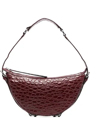 By Far Schultertasche mit Kroko-Effekt