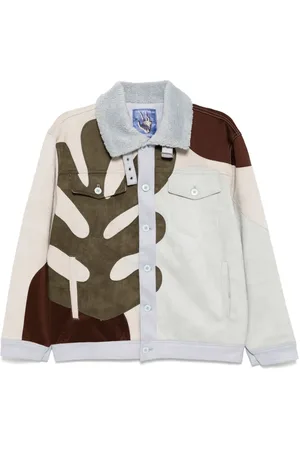 KIDSUPER STUDIOS Wildlederjacke im Patchwork-Look