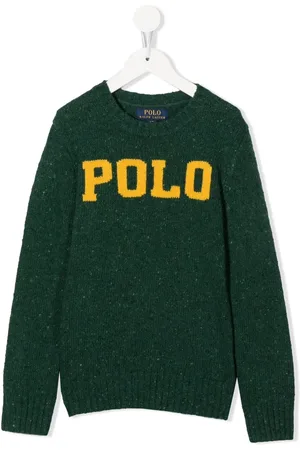 Ralph Lauren Melierter Pullover mit Logo