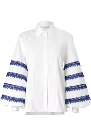 Carolina Herrera Hemd mit Spitzenborten