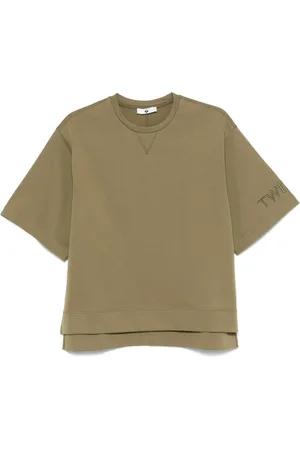 Twin-Set T-Shirt mit Logo-Stickerei