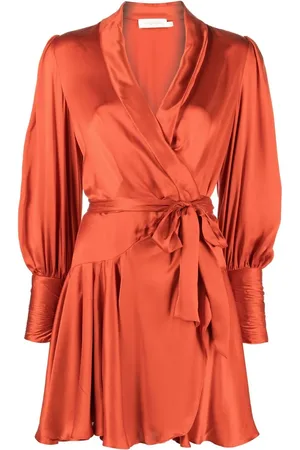 ZIMMERMANN Minikleid im Wickelstil