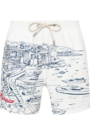 MC2 SAINT BARTH Badeshorts mit Slogan-Stickerei